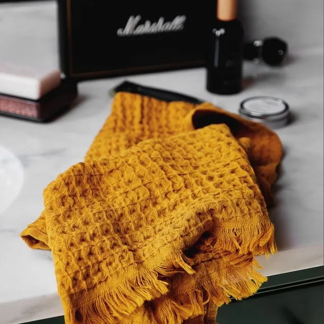 The Bonnie & Clyde Hand Towel - Mustard