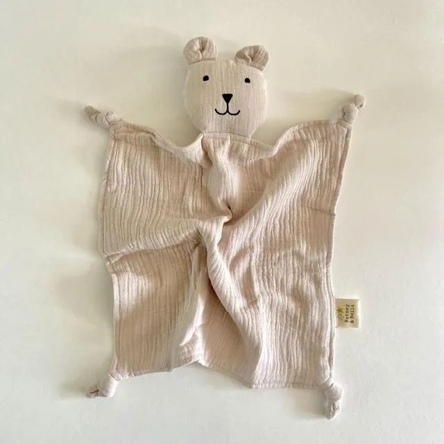 Barney Bear Muslin Comforter