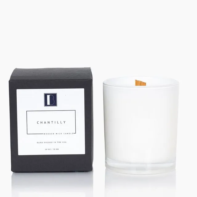 Chantilly Wooden Wick Candle