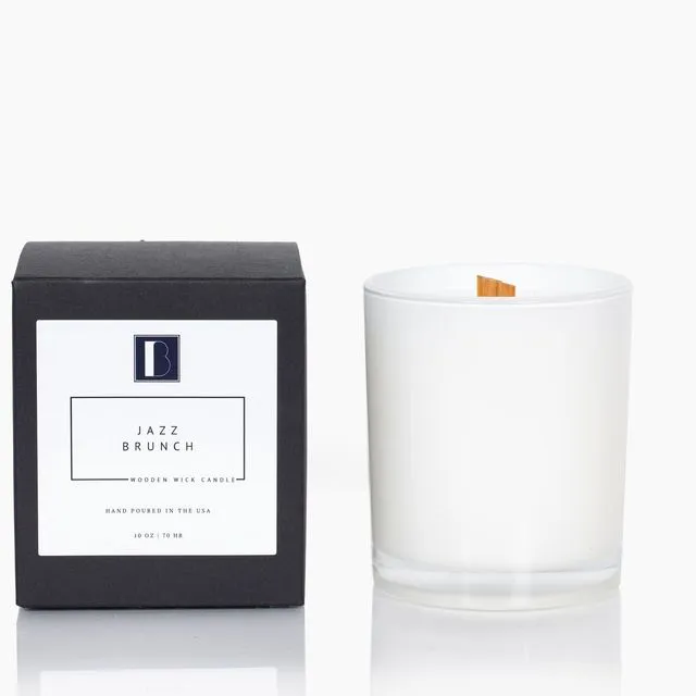 Jazz Brunch Wooden Wick Candle
