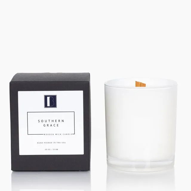 Southern Grace Wooden Wick Candle