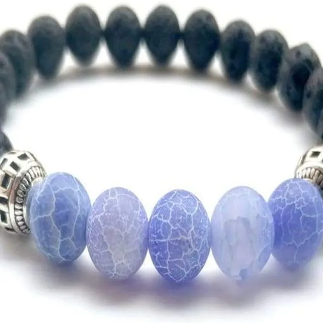 Blue Lava Stone Essential Oil Bracelet