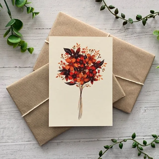 Autumn Bouquet Greeting Card