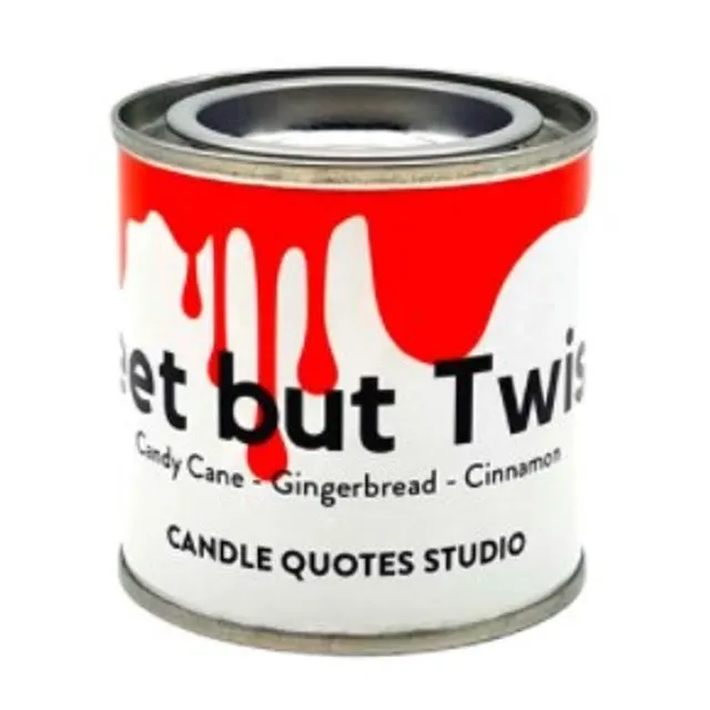 Sweet but Twisted Christmas WoodWick Tin Candle