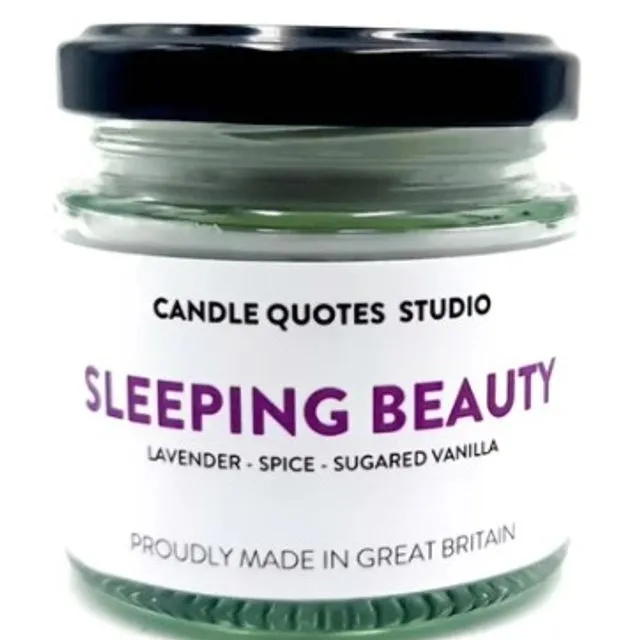 Sleeping Beauty Scented Soy Candle Eucalyptus Lavender Clove Sugared Vanilla