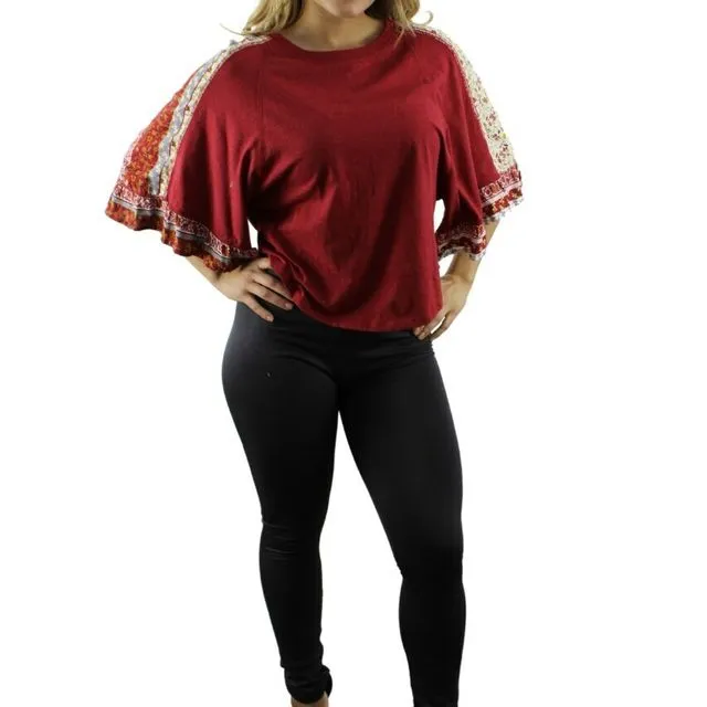 Red Loose Blouse (6pcs) multiple sizes pack