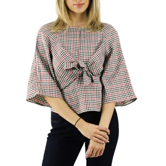 Tie Blouse with Bell Sleeve (6pcs) multiple sizes pack