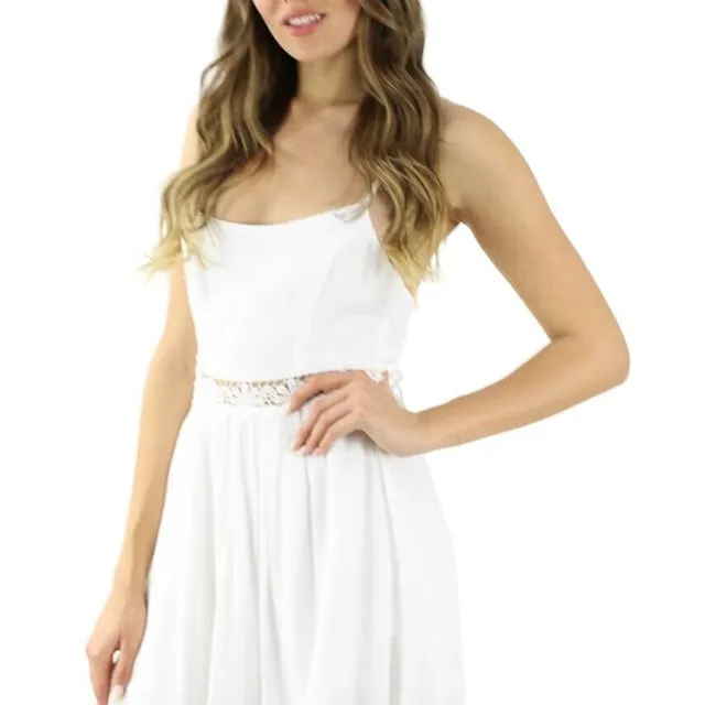 White Lace Viscose Dress (11pcs) multiple sizes pack