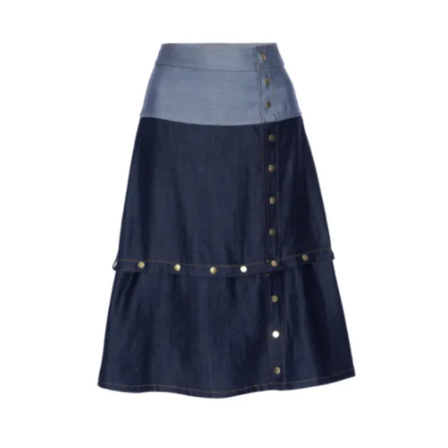 Gia Denim Midi and Mini Skirt