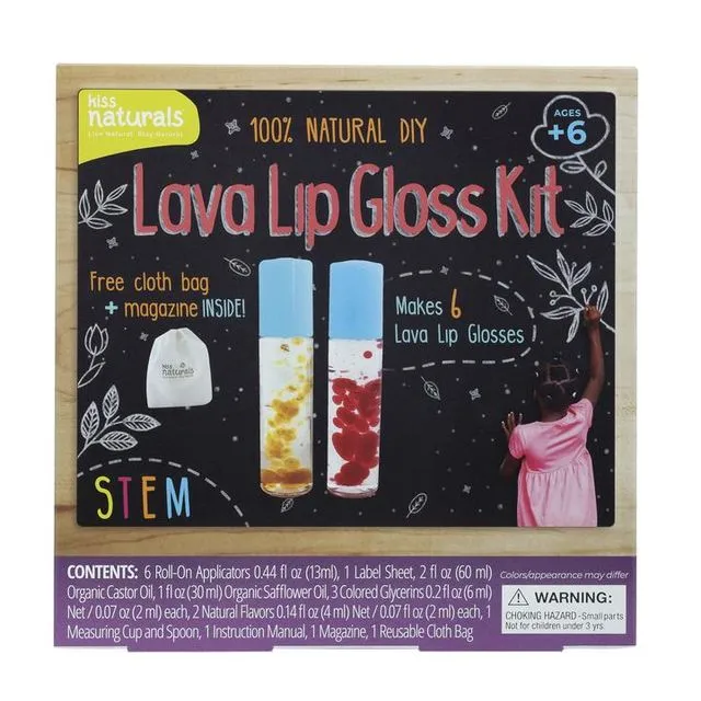 Kiss Naturals DIY Lava Lip Gloss Kit