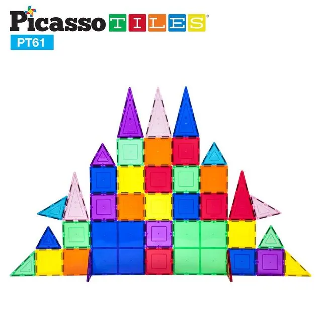 PicassoTiles® 61 Piece 61pc Set PT61