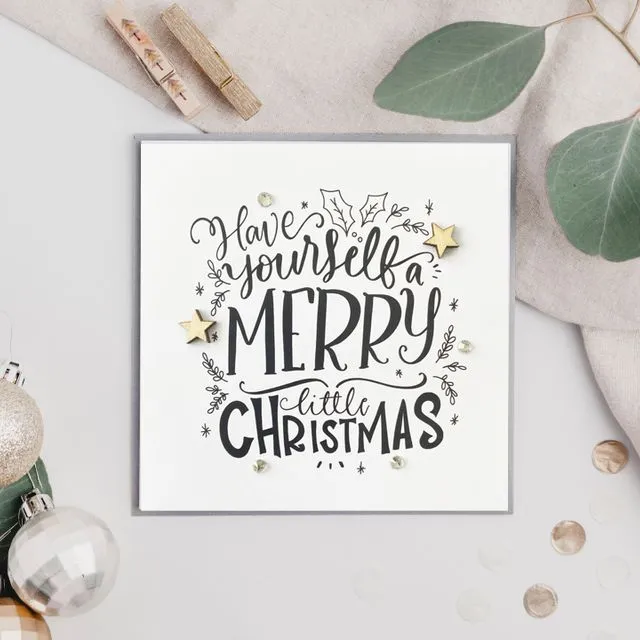 Merry Little Christmas Sparkle Card