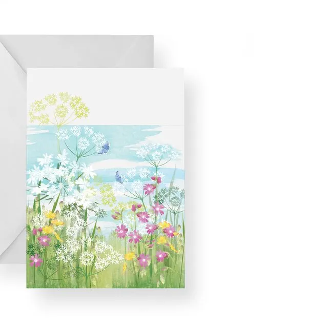 Coastal Hedgerow Greetings Card