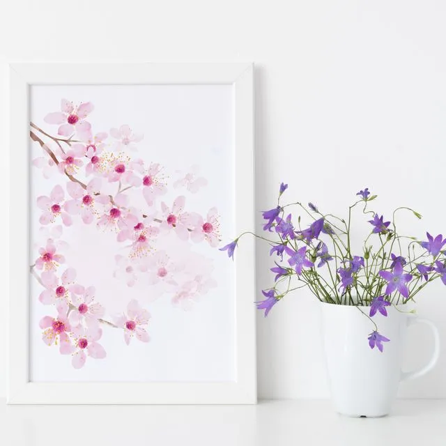 A4 Cherry Blossom Print