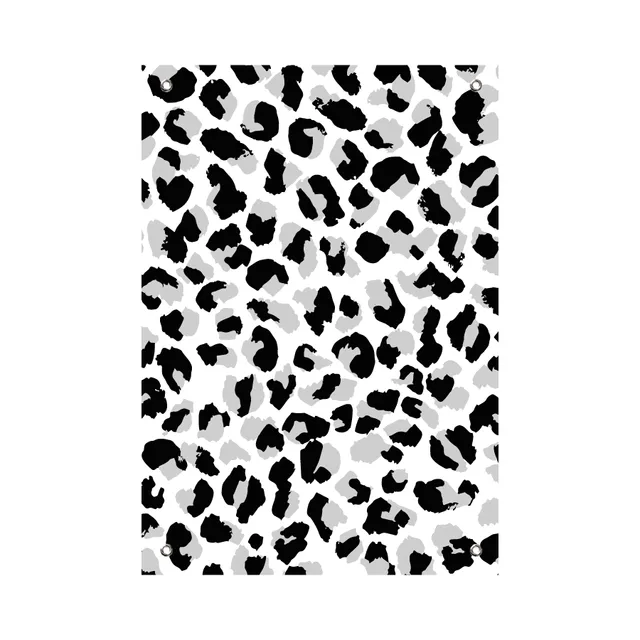 Tuinposter Leopard graphic