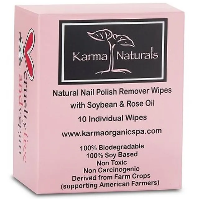Karma Rose Oil Nail Polish Remover Wipes 10 pcs.