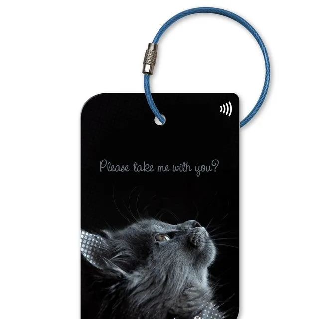 retreev™ SMART ID Luggage Tag | NFC QR Code Luggage Tags with Web Messaging Service – Cat