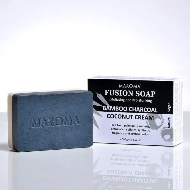 Natural Soap - Fusion Soap (Bamboo Coal + Coconut)