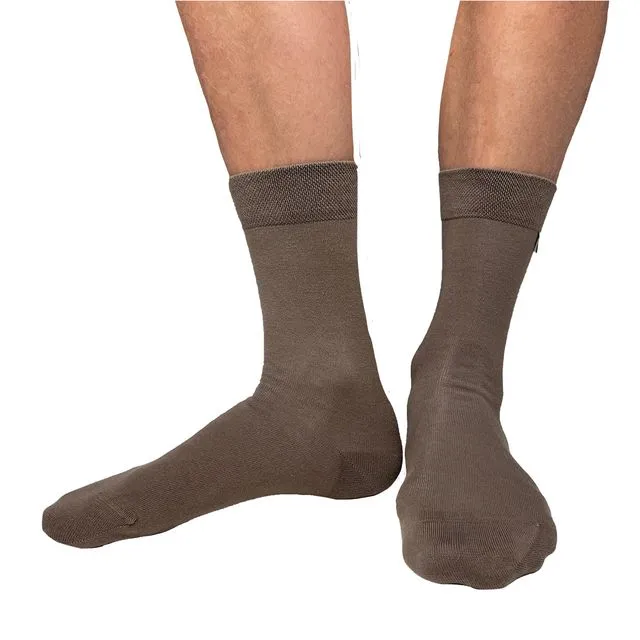 Single Brown Unisex Socks