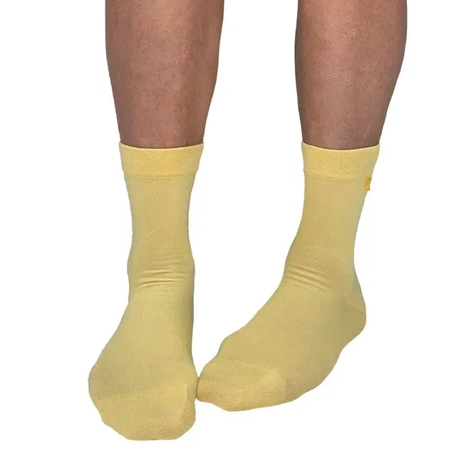 Single Yellow Unisex Socks
