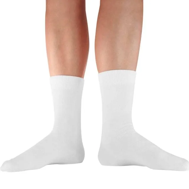 Single White Unisex Socks