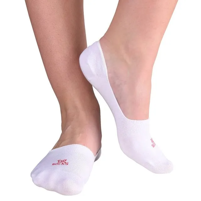 Low Cut White Unisex Socks