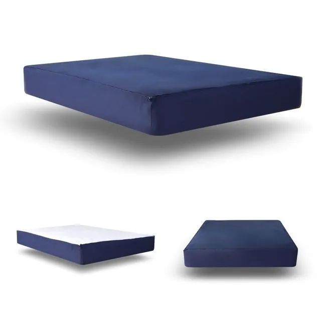 Easy Zip Up Fitted Bed Sheet Dark - Blue - Super King