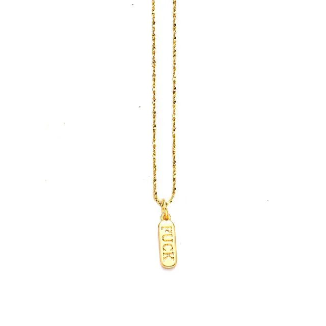THE LITTLE F*CK SKINNY CHAIN NECKLACE