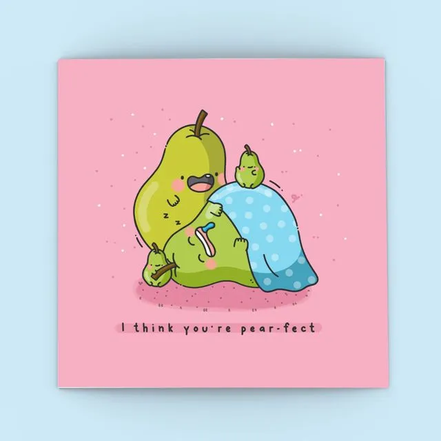 Cute Pears Card | You're Pear-fect