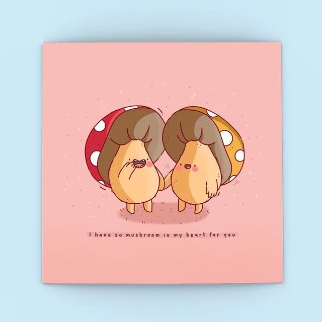 Cute Mushroom Card