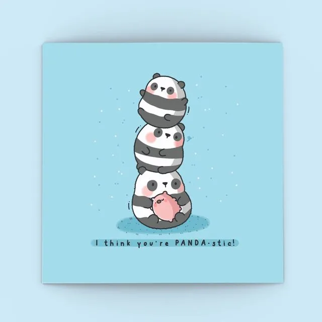 Cute Panda Card | Kawaii You’re Panda-stic Card