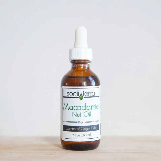 Macadamia Nut Oil, Virgin Organic