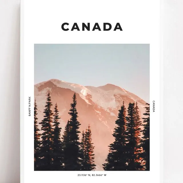 Canada 'Where The Mountains Meet The Moon' Print