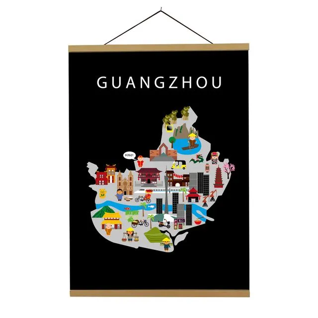 Map of Guangzhou