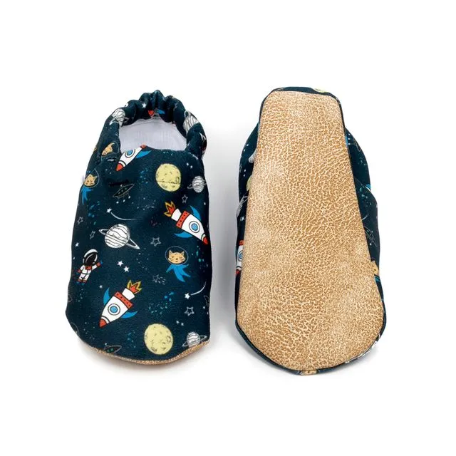Cotton Baby Moccasins, SPACE