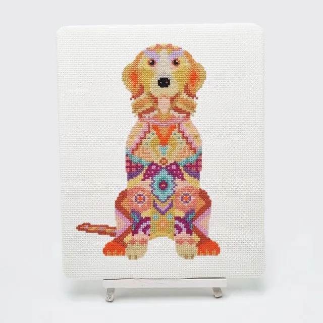Mandala Dog Cross Stitch Craft Kit
