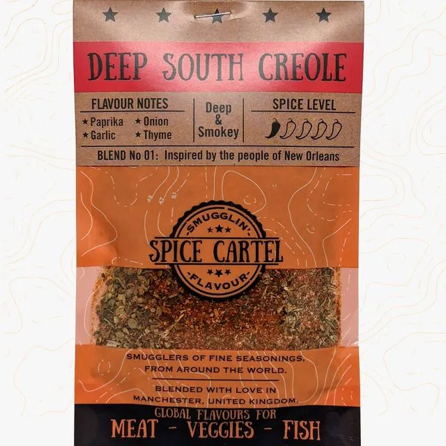 Deep South Creole | 35g Resealable Pouches in Shelf Ready Packaging