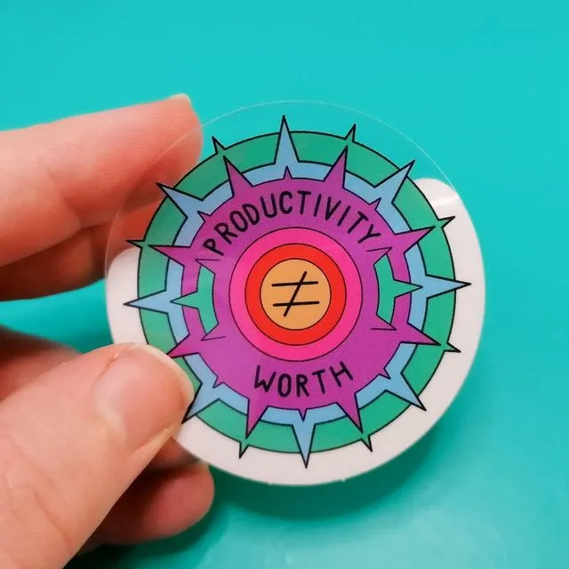 Productivity ≠ worth sticker (Pack of 5)