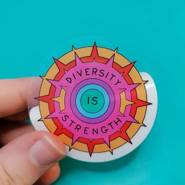 Diversity Is Strength sticker (Pack of 5)
