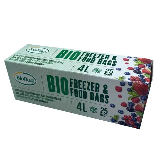 4L Food & Freezer Bags - 1 roll of 25 bags