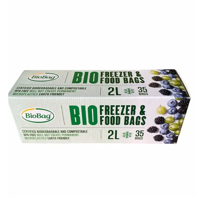 2L Food and Freezer Bags - 1 Roll of 35 Bags