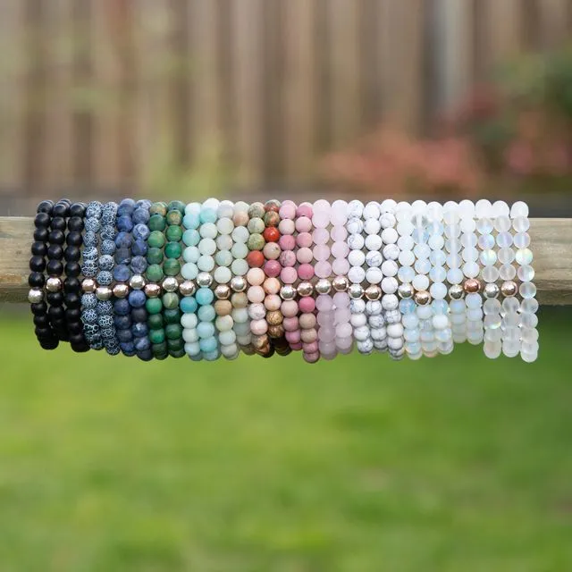 Gemstone bracelet - many colors available