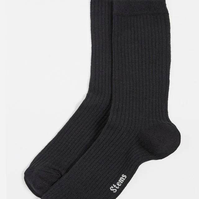 Cloud Cashmere Ribbed Sock