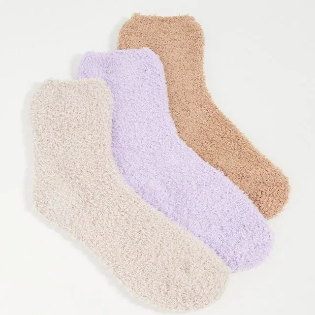 Cozy Ankle Three Pack - Lavender
