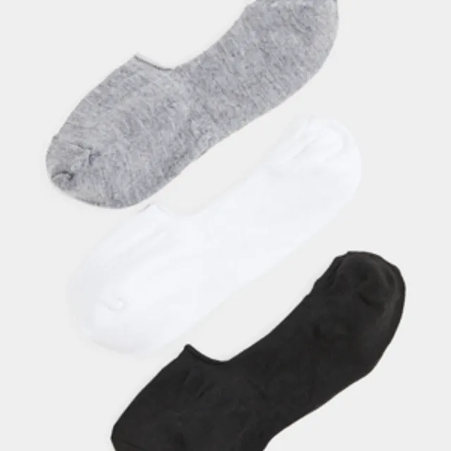 Breathable Invisible Liner Socks with Heel Grip - Grey