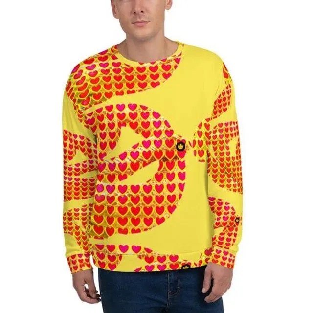 Viper Heart Unisex Sweatshirt (Yellow) (Copy)