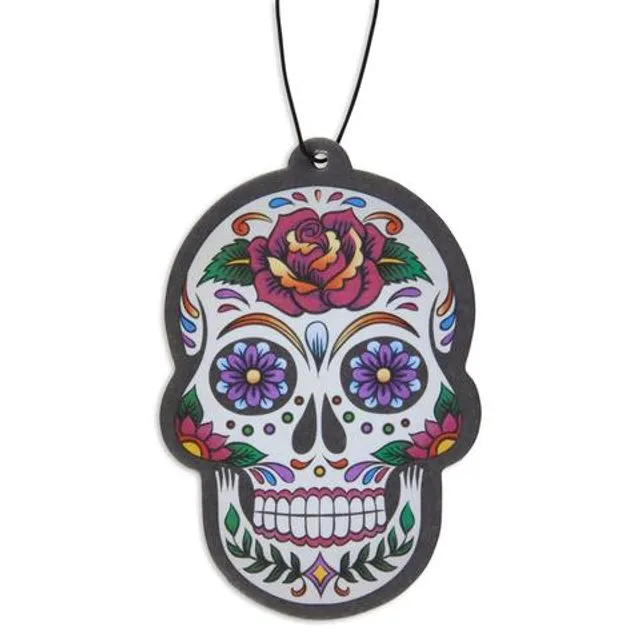 DAY OF THE DEAD SKULL AIR FRESHENER- 3 SCENTS