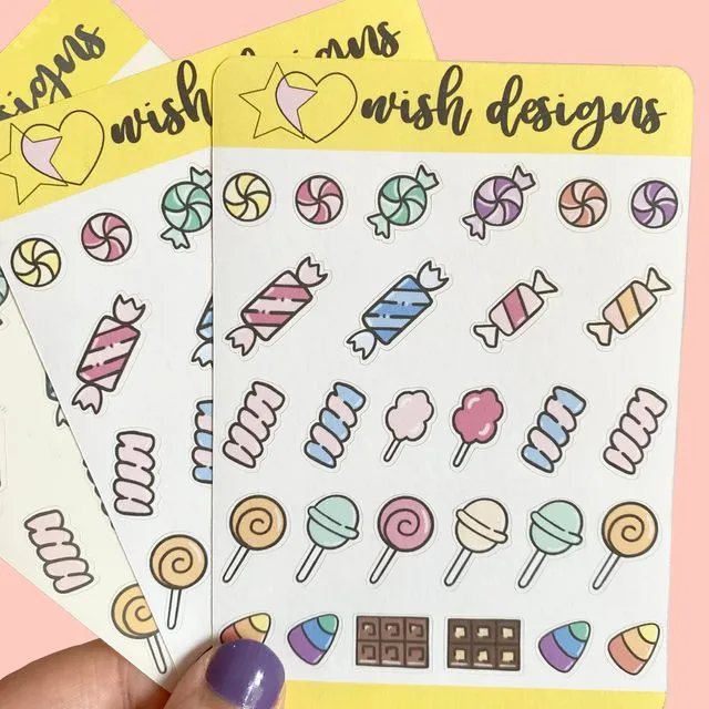 Sweet Candy Journal Stickers