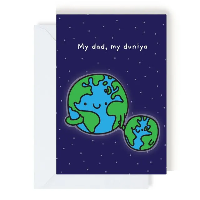 My Dad, My Duniya Card Greeting Card
