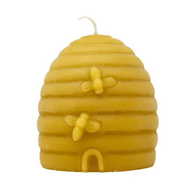 100% Pure Beeswax Skep Hive Candle - Pack of 6